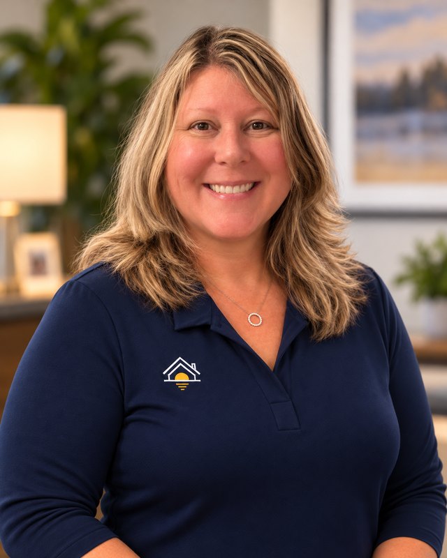 Jen Cromwell, co-owner of Hartwell Roofing & Exteriors